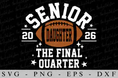 Senior Daughter 2026 SVG | SVG Cut files | Cricut Product Image 1