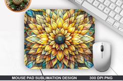 Flowers Mouse Pad Sublimation, Summer Mouse Pad PNG Product Image 1