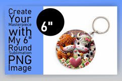 Gorgeous Keychain Circle Design PNG , Sweet Animals Product Image 1