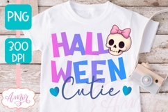 Halloween Cutie shirt PNG for Sublimation, Cute skull PNG Product Image 1