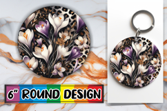 Playful Car Coasters Sublimation, Leopard Prints Product Image 1