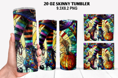 Skinny Tumbler 20oz Wrap Design,Halloween Tumbler PNG Design Product Image 1