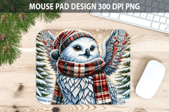 Christmas Owl Mouse Pad Sublimation - Animal PNG Desig Product Image 1
