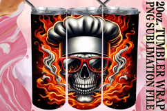 Radiant spirits 20oz tumbler wrap, Skull Product Image 1