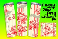 Bold Stripe and Flower Tumbler Artistry Product Image 1