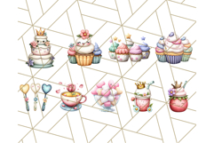 Princess Tea Party PNG Clipart with Teacups &amp; Fancy Treats Product Image 3