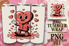 Uplifting Moments 20oz tumbler wrap, Valenines Heart Product Image 1