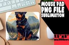 Adventure Seeker Dog Mouse Pad Sublimation Product Image 1