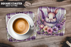 Cute Animals Square Coaster PNG Bundle, Digital Coaster Set Product Image 8