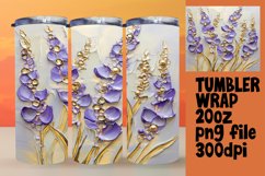 ARTISTIC PNG for 20oz Tumbler , 3D Flower Product Image 1