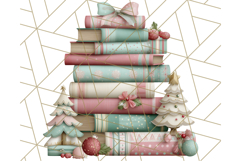 Pastel Christmas Clipart, Mint and Blush Holiday PNG Product Image 3