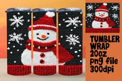 Versatile 20oz Tumbler Template , Snowman Product Image 1