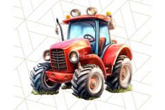 Kids Farm Clipart, Cute Farmer and Farm Animal PNG Product Image 5