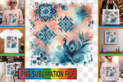 VIBRANT Sublimation Art for TSHIRTS, Watercolor Pattern Product Image 1