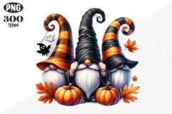 Halloween Gnomes Sublimation - Clipart PNG Design Product Image 1