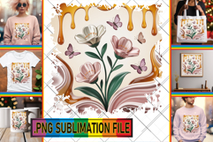 Timeless Tote Bag Gift Ideas PNG, 3D Flowers Product Image 1