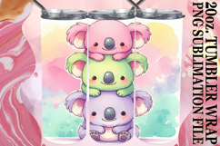Enchanted days 20oz tumbler wrap, Cute Animals Product Image 1