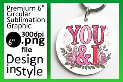 Charming Circle Design Sublimation PNG , Valentines Product Image 1
