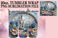 Floral Panoramic Tumbler Sublimation 20oz Product Image 1