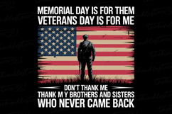 Memorial Day is for them Svg | 4th of July | Svg Cut File Product Image 1