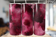 Burgundy Alcohol Ink Tumbler Wrap - High Quality 300 Dpi Product Image 1