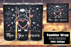 Tailored 20oz Tumbler Wraps , Cute Cow Product Image 1