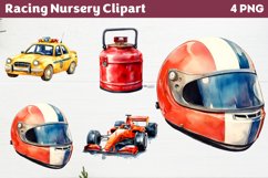 Racing Nursery Clipart PNG Product Image 1