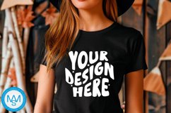 Black women Tshirt Mockup, Halloween tshirt mockup Product Image 1