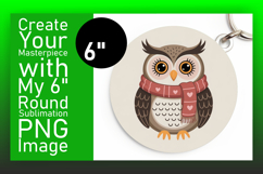 Dynamic Keychain Circle Design Template , Valenines Animals Product Image 1