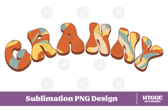 granny Png Retro Retro Mother&#039;s Day Mom Sublimation Product Image 1