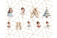 Nutcracker Ballet Clipart, Holiday Ballerina PNG Art Product Image 3