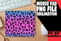 Stylish Glittery Leopard Print Mouse Pad Design PNG Product Image 1