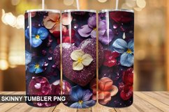 3D Valentine's Day Tumbler Design | Sublimation Wrap 20 Oz Product Image 1