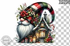 Christmas Gnome Sublimation - Clipart PNG Design Product Image 1