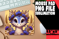 Cozy MOUSE MAT Creative Sublimation, Dragon Product Image 1