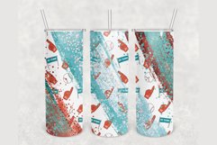 Baseball Blue Milky Way 20 oz sublimation design tumbler Product Image 1