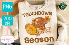 Touchdown Season sublimation PNG | American Football PNG Product Image 1