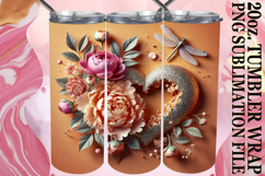 Playful Moments 20oz tumbler wrap, 3D Heart Product Image 1