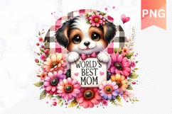 World&#039;s best mom Sublimation - Mother&#039;s Day Clipart PNG Product Image 1