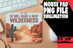 Cheerful Mouse Mat Sublimation Style, Religious Product Image 1