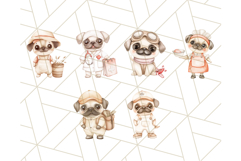 Pug Clipart PNG, Cute Dog Art, Puppies With Jobs, Pug Work Product Image 9