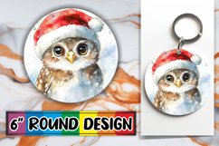 Creative Circle Design Keychain Template , Holiday Animals Product Image 1