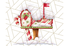 Peppermint Candy Cane Clipart PNG, Christmas Sweet Street Product Image 3