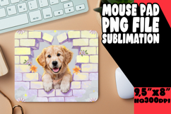 BLISSFUL MOUSE MAT PNG STYLE, Cute Dog Product Image 1