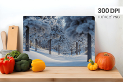 Winter Christmas Wonderland Cutting Board PNG Sublimation Product Image 1