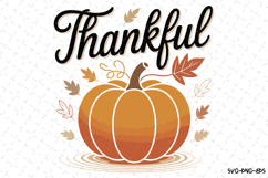 Thankful Svg | Halloween Svg | Svg Cut Files Product Image 1