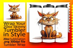 Cat-Themed Tumbler Magic: Sublimation Art Product Image 1