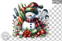 Christmas Snowman Sublimation - Clipart PNG Design Product Image 1