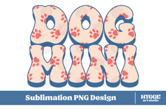 American Dog Mini 4th of July USA Paw DTF PNG Sublimation Product Image 1