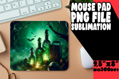 Cheerful Mouse Pad Design PNG, Horror Halloween Product Image 1